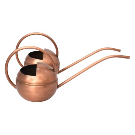 Better Homes & Gardens 2 Count Metal Watering Cans Copper finish, 7.25 inch