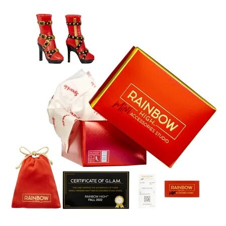 Rainbow High- Mini Accessories Studio Shoes 25+ High-End Mystery Surprise Fashion Collectibles. Mix & Match on Fashion Dolls. Great Gift for Kids 6-12 Years Old & Collectors