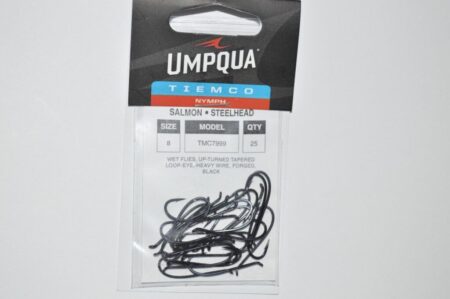 Umpqua Tiemco TMC 7999 Size 8 Salmon & Steelhead Fly Tying Hooks - 25 Pack