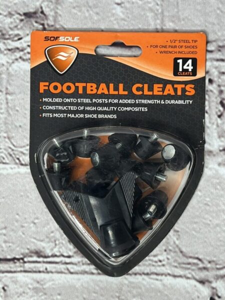 SofSole 0.5" Football Cleats 14 Steel Tip