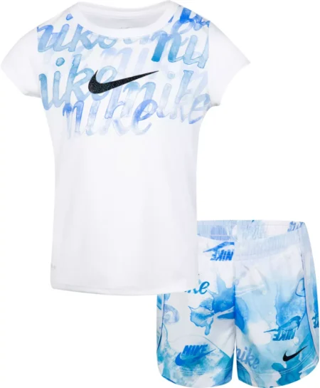 Nike Little Girls' Summer Daze Sprinter Set - Football Grey