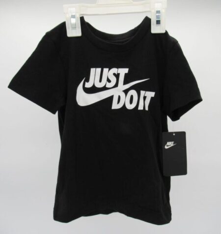 Nike Boys' Just Do It Swoosh T-Shirt - Size 3T - Black