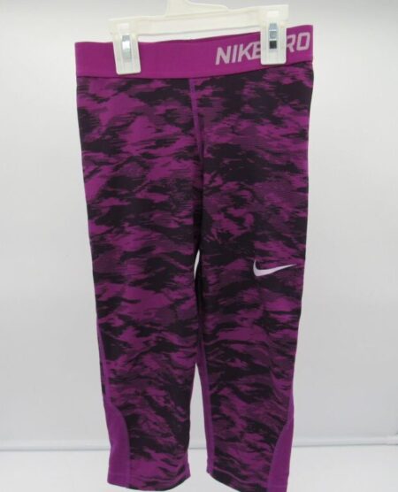 Nike Girls' Pro Leggings - Medium - Purple Mist