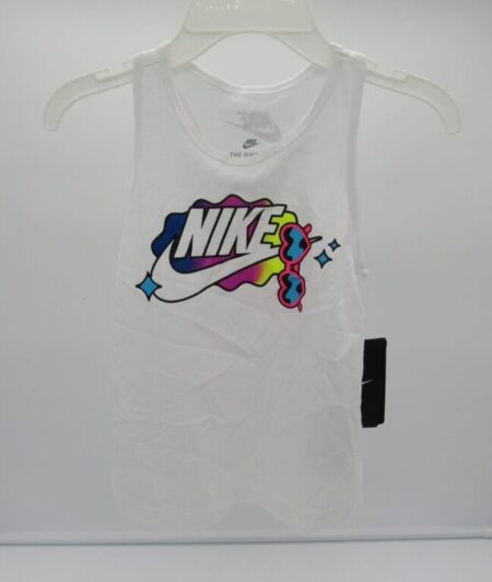 Nike Girls' Sunglasses Graphic Tank - White