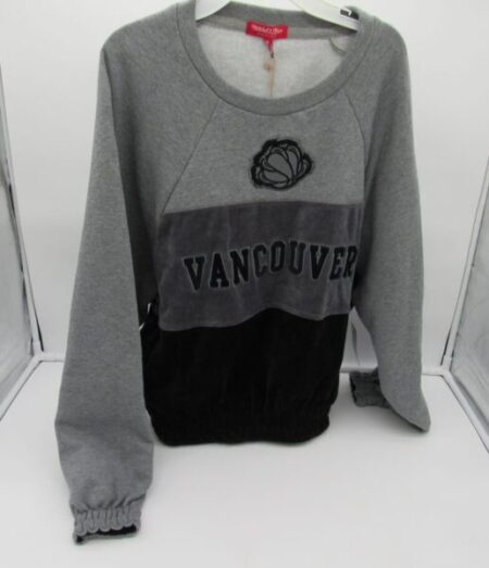 Mitchell & Ness Womens' Grizzlies Velour Fleece Sweater - Medium - Grey