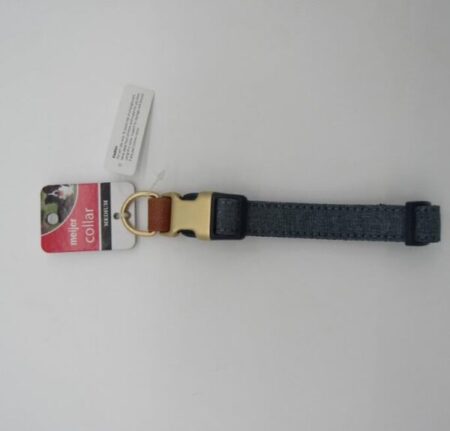 Pet Collar M (12-16") Blue Tab Chambray