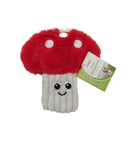 Mushroom Plush Dog Toy