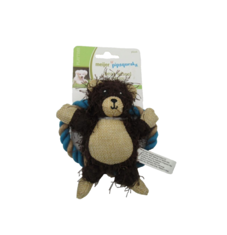 Li'l Pipsqueaks Bear Wheel Dog Toy