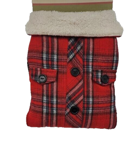 Lake & Trail Dog Sherpa - Red Plaid