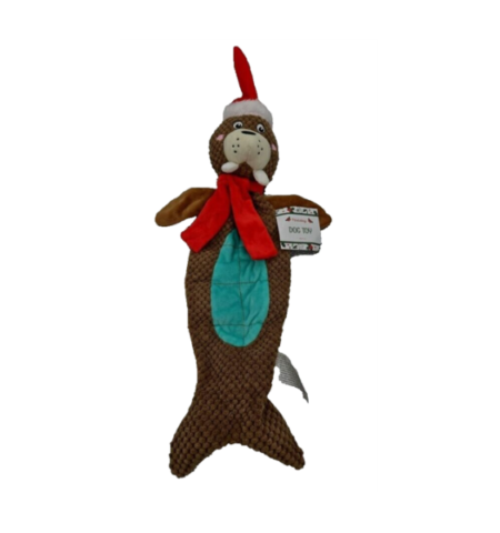 Holiday Large Walrus Dog Toy