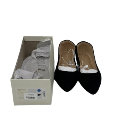 Women's Corinna Wide Width Ballet Flats - A New Day Black 7W