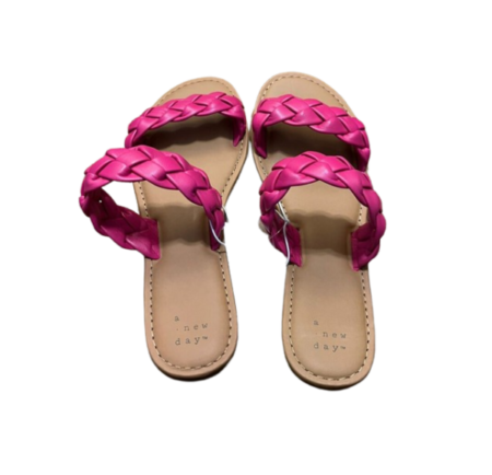 Women's Lucy Slide Sandals - A New Day Lavender