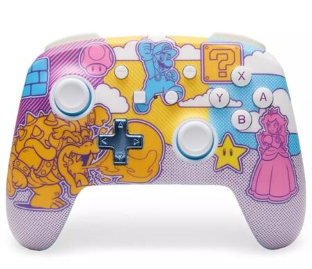 PowerA Enhanced Wireless Controller (Mushroom Kingdom Pop Art Edition) - Nintendo Switch