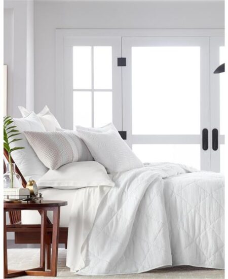 Hotel Collection Dobby Diamond Coverlet Set