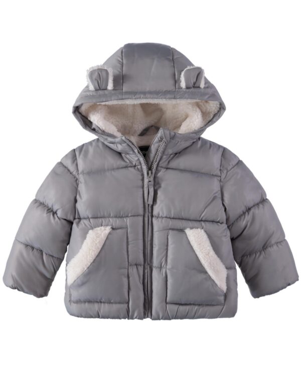 Rothschild Baby Boys Sherpa Lined Animal Hooded Puffer Jacket