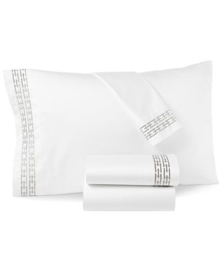 Hotel Collection Embroidered Pima Cotton Sheet Set