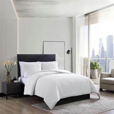 Vera Wang Waffle Pique Cotton Duvet Cover Set