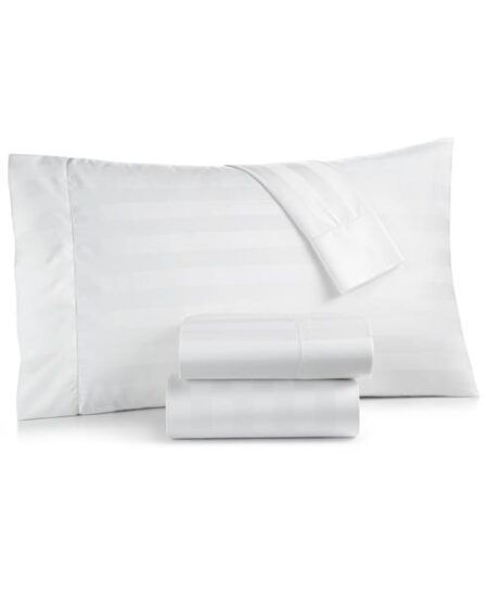 Charter Club 1.5" Stripe 100% Cotton Sheet Set