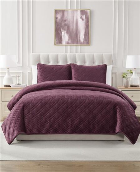 Seventh Studio Diamond Embossed 2-Pc. Quilt Set