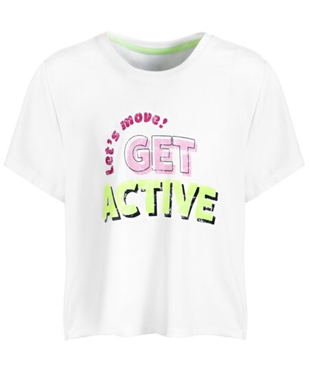 Id Ideology Big Girls Get Active Crop Short-Sleeve T-shirt