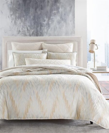 Hotel Collection Textured Chevron Comforter Set