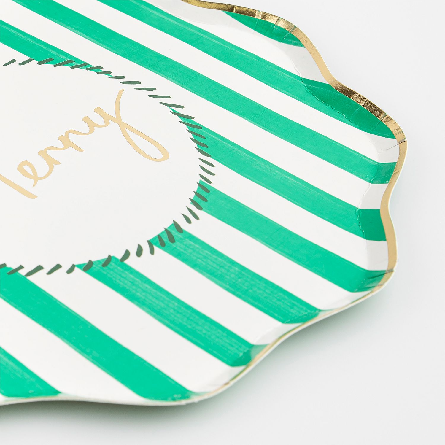 Meri Meri Jolly Stripe Paper Dinner Plates (8 Count) - Image 2