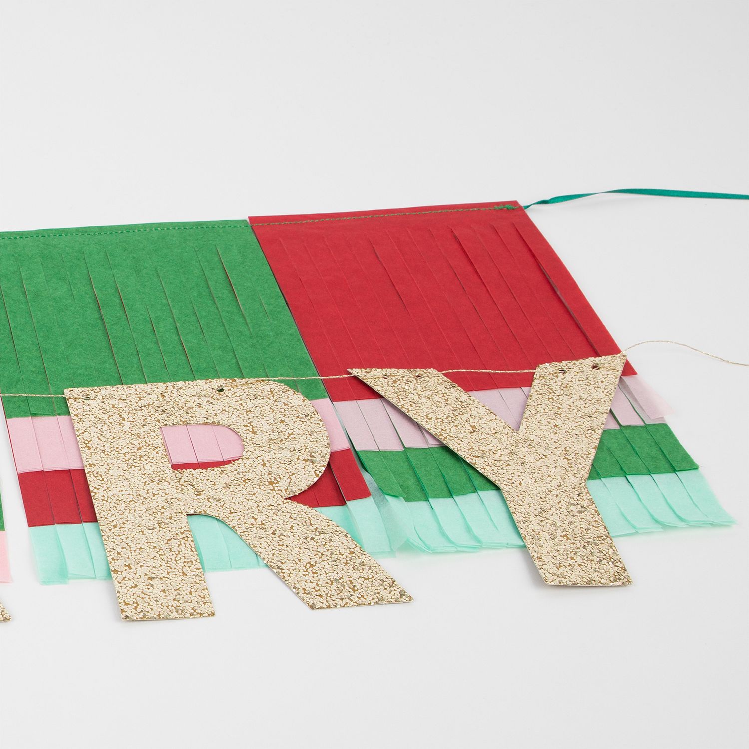 Meri Meri Merry Christmas Fringe Garland Banner - Image 3