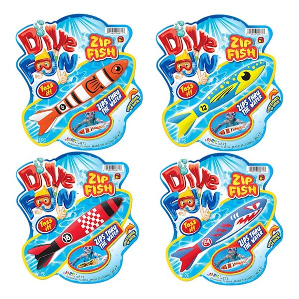 Dive Fun Zip Fish Underwater Torpedo Pool Toy