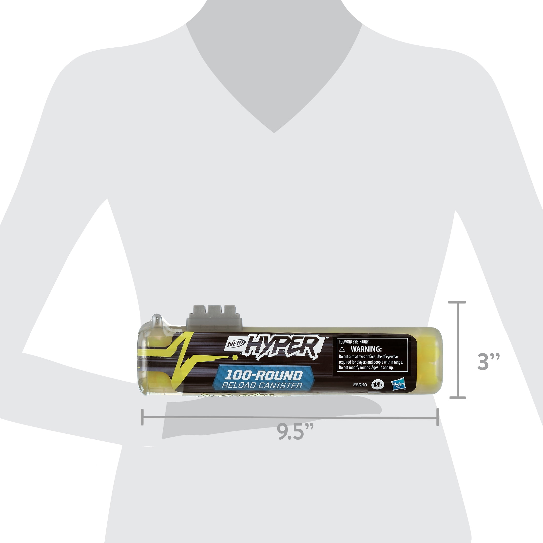 Nerf Hyper 100-Round Easy Reload Canister - Image 4
