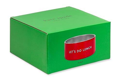 Kate Spade New York "Let's Do Lunch" Stainless Steel Dog Bowl (32 oz) - Image 2