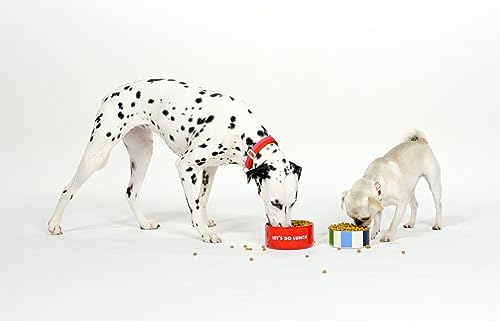 Kate Spade New York "Let's Do Lunch" Stainless Steel Dog Bowl (32 oz) - Image 3