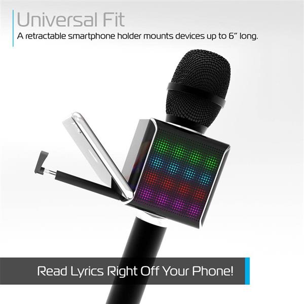 PopSolo Glow Wireless LED Bluetooth Karaoke Microphone - Image 3