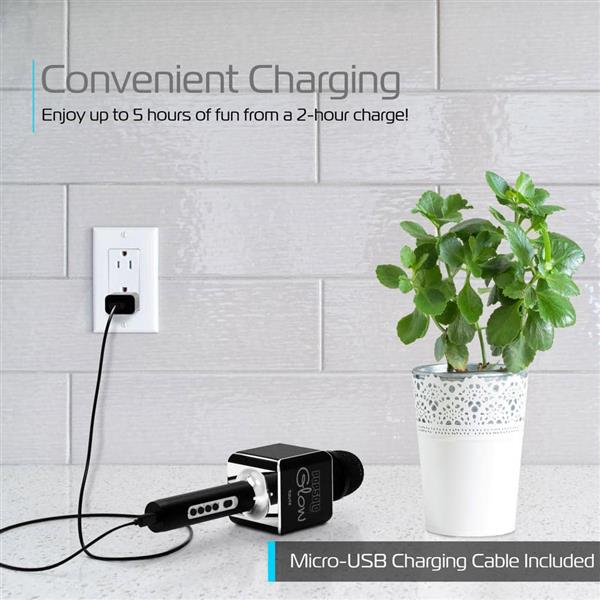 PopSolo Glow Wireless LED Bluetooth Karaoke Microphone - Image 7